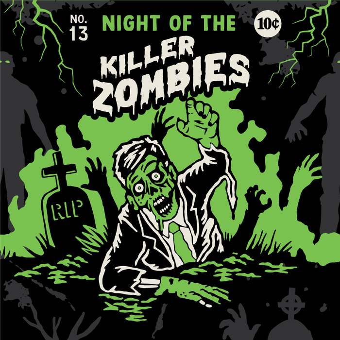 Night of the Killer Zombies sukat - FootClothes