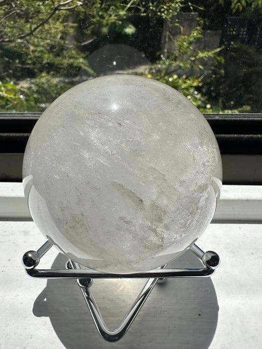 Suuri kirkas vuorikristallipallo sateenkaarisulkeumilla – 891 g (#7)