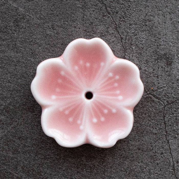 Gohobi Ceramic Flower -käsintehty suitsuketeline