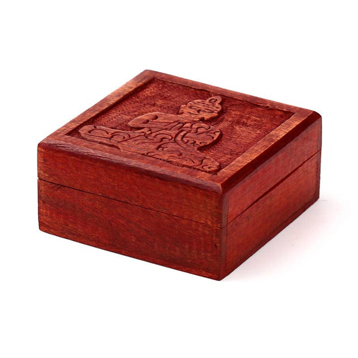 Mango Wood Thai Buddha Jewelry Box