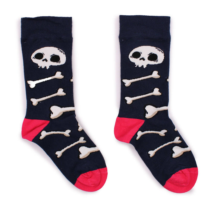Hop Hare Bamboo Socks  - Skulls and Bones