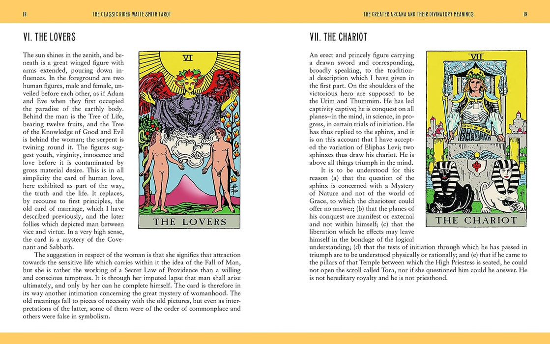 The Classic Rider Waite Smith Tarot Book & Card Deck - Pamela Colman Smith