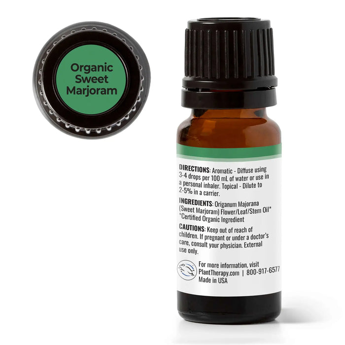 Organic Sweet Marjoram eteerinen öljy 10 ml – Plant Therapy