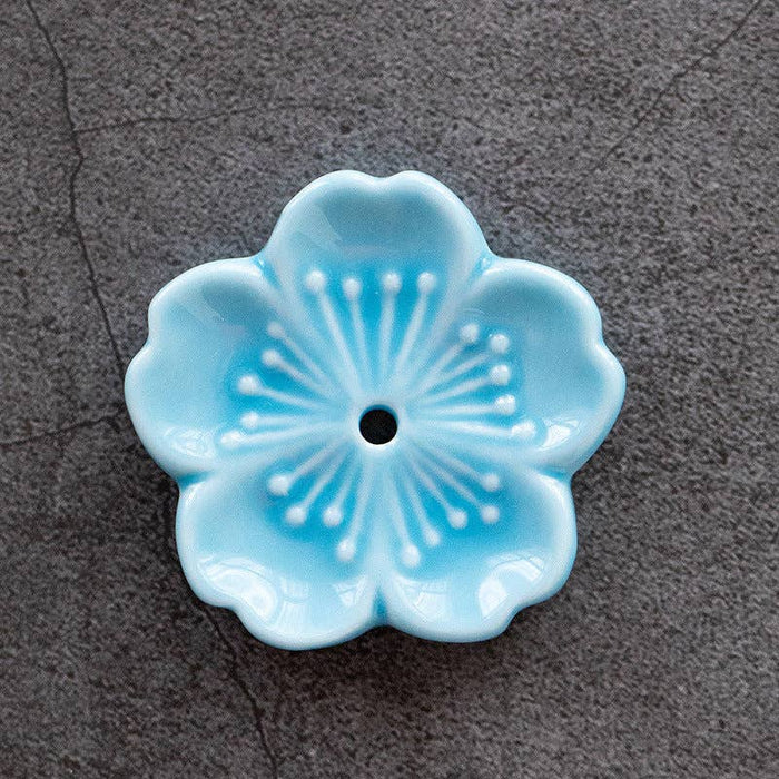 Gohobi Ceramic Flower -käsintehty suitsuketeline