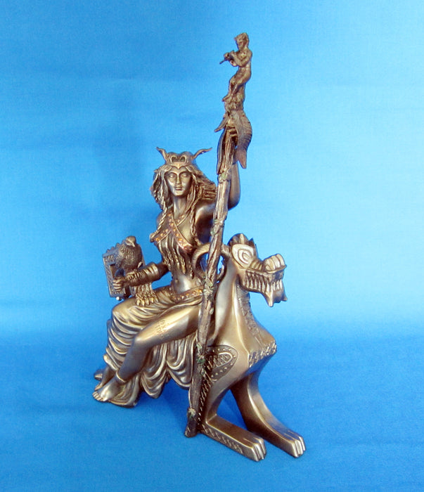 Wonderfully detailed Frigga statue approx. 1.2 kg