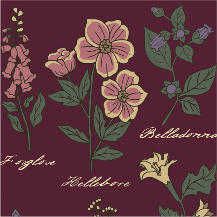 Baneful Botany sukat - FootClothes