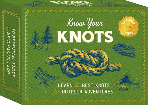 Know Your Knots: Learn the best knots for outdoor adventures - 30 cards and 2 ropes cover image