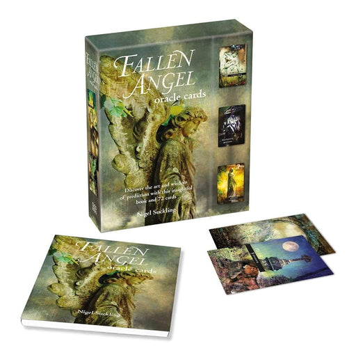 Fallen Angel Oracle Cards: Discover the art and wisdom of prediction with this insightful book and 72 cards cover image