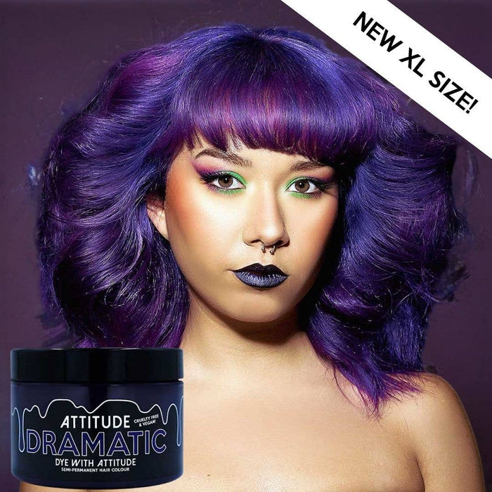 Dramatic Purple Hair Dye 250ml - Vegan, cruelty-free - Attitude Hair Dye