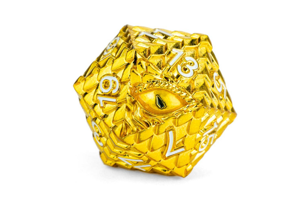 D&D Dragon Scale metallinen noppasetti: Gold - Fanroll
