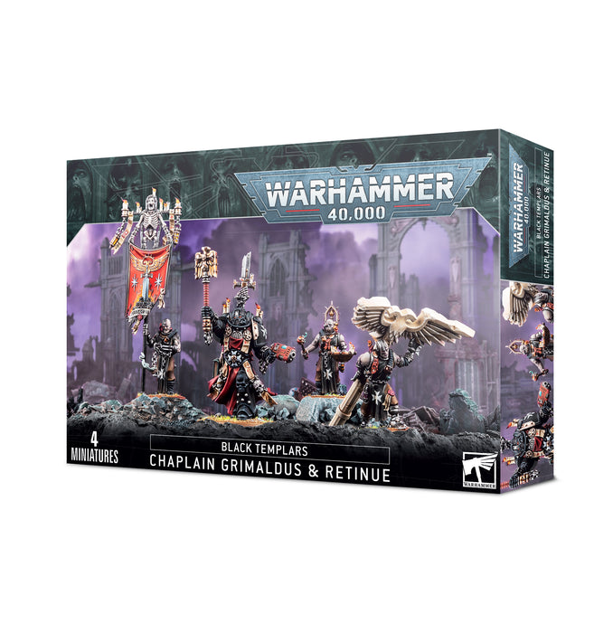 Black Templars: Chaplain Grimaldus and Retinue - Warhammer