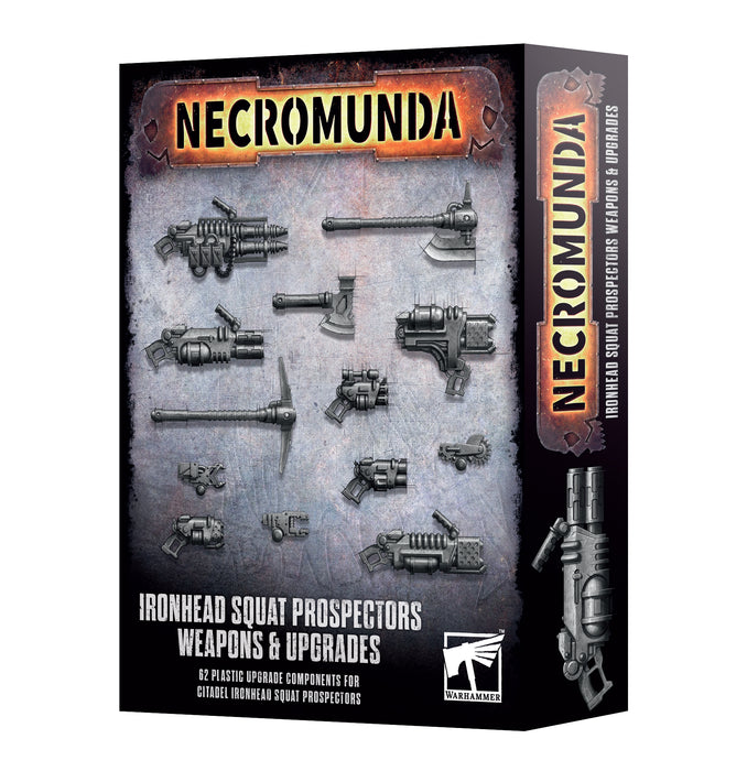 Necromunda: Ironhead Squat Prospectors Weapons and Upgrades - Warhammer