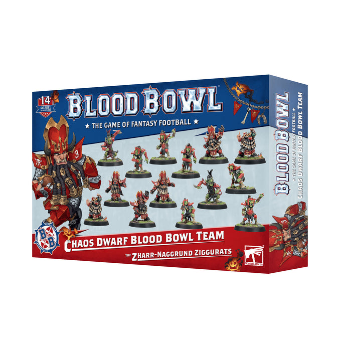 Blood Bowl: Chaos Dwarf Team: the Zharr Naggrund Ziggurats - Warhammer