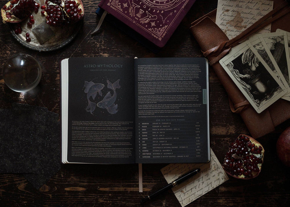 Astrological Planner 2026 - Pomegranate Velvet - Magic of I