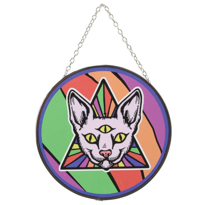 Third Eye Cat Sun Ornament