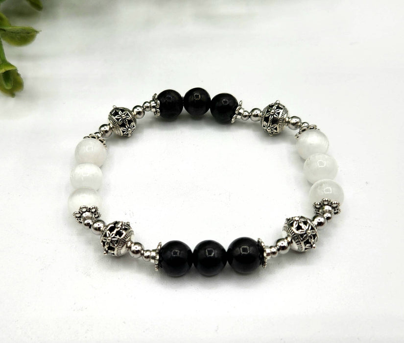 PROTECTION – Seleniitti ja shungiitti joustava rannekoru, 19 cm