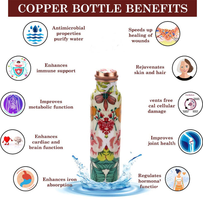 Flower copper bottle (1L)