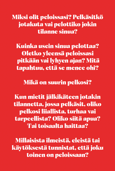 Angstin purku -kortit - Satu Pihlaja