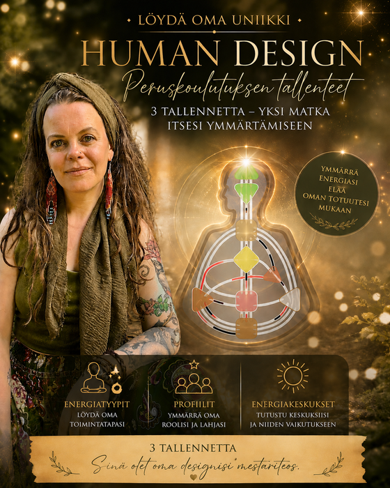 Human Design peruskurssi (zoom tallenteet)