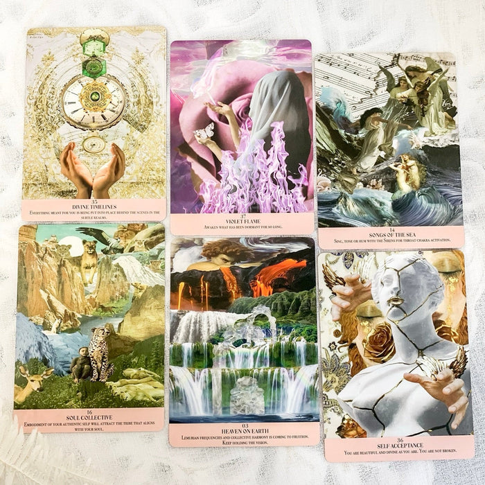 Divine Codes Oracle -korttipakan kortteja
