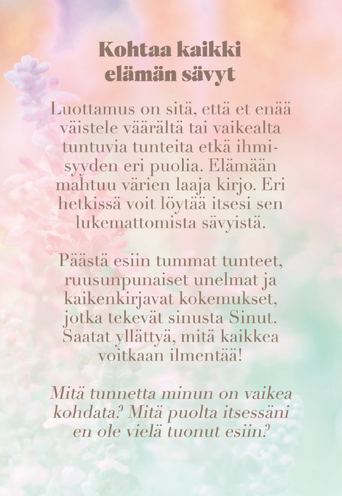 Elämä kantaa – Luottamuksen kortit - Hidasta Elämää