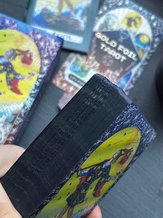Gold Foil-tarotkortit eri setit