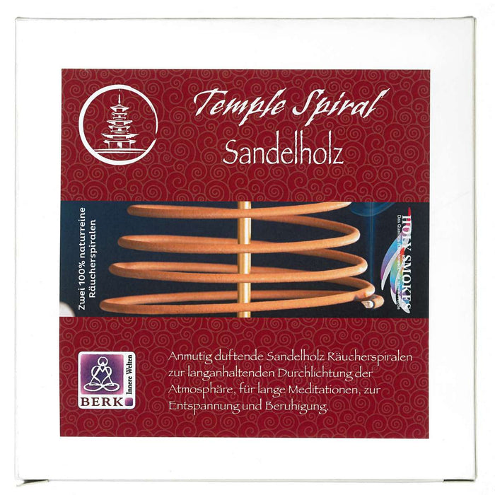 Incense spiral Australian Sandalwood 1 day lasting 2x30 g