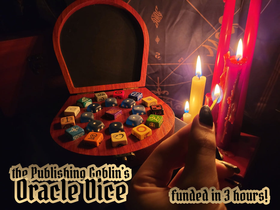 Publishing Goblin’s Oracle Dice, 2nd Ed - Publishing Goblin (Indie, import, Kickstarter backer edition)