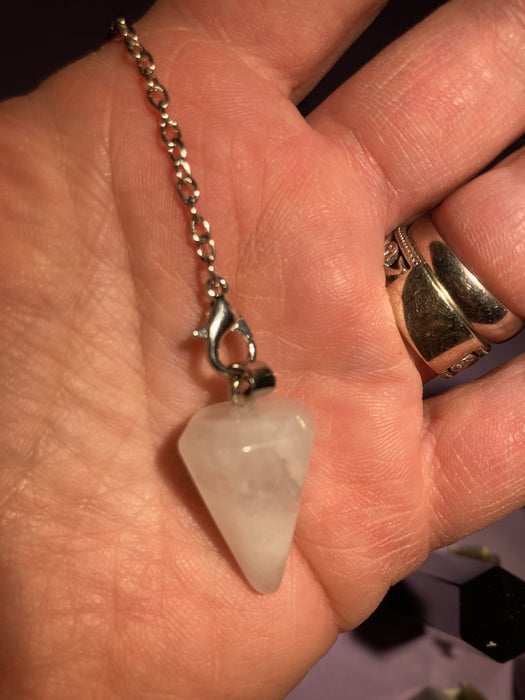 Rock Crystal Mini Pendulum/Pendant