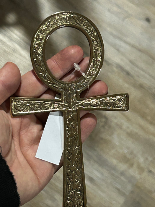 Ankh dekoratives Messing 15cm