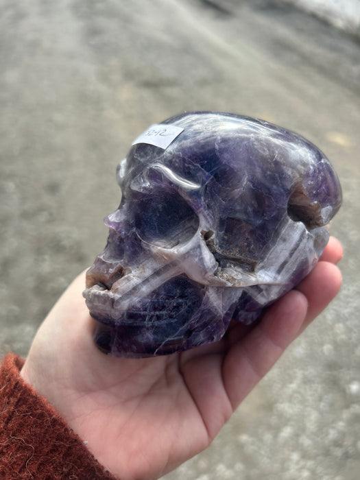 Chevron Amethyst Kristallschädel 