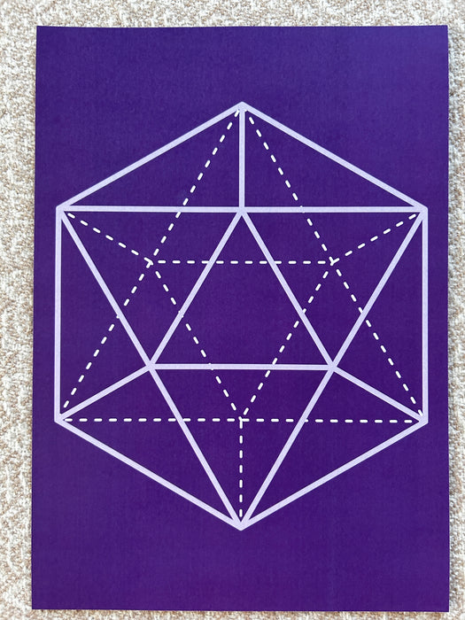 Crystal grid - A4 size sheet double-sided