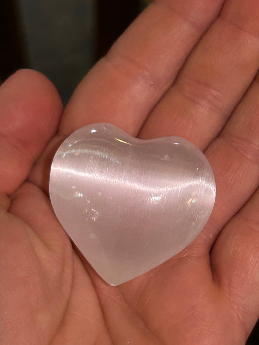 Seleniitti sydän 4cm