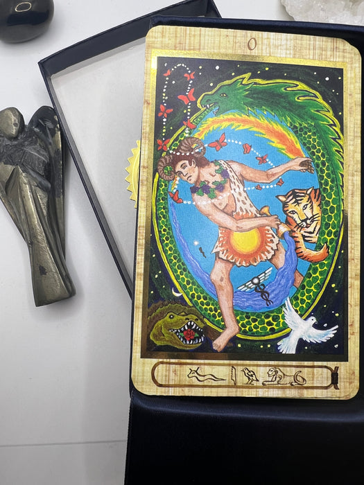 Rosetta Tarot Papyrus Gold limited gold edition (777kpl) - M. M. Meleen (Preloved OOP)
