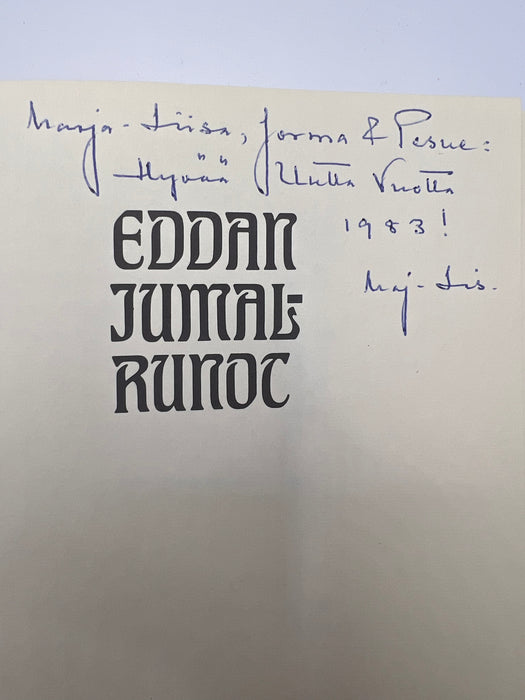 Eddan jumalrunot - suomentanut Aale Tynni (1982, ensipainos, OOP)
