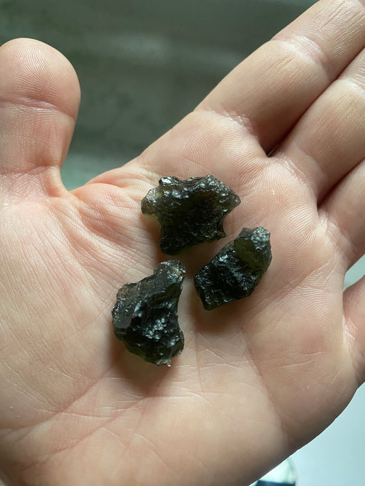 Moldavite, Czech Republic 2-6g