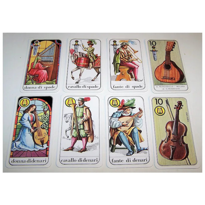 Il Meneghello “Tarocco della Musica” Tarot Cards, Osvaldo Menegazzi Designs, Ltd. Ed. (209/500), c.1981 - Il Meneghello Edizione (Preloved - used)