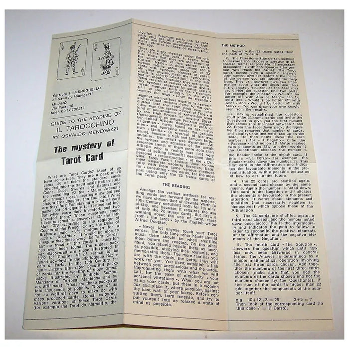 Il Meneghello “Tarocco della Musica” Tarot Cards, Osvaldo Menegazzi Designs, Ltd. Ed. (209/500), c.1981 - Il Meneghello Edizione (Preloved - used)