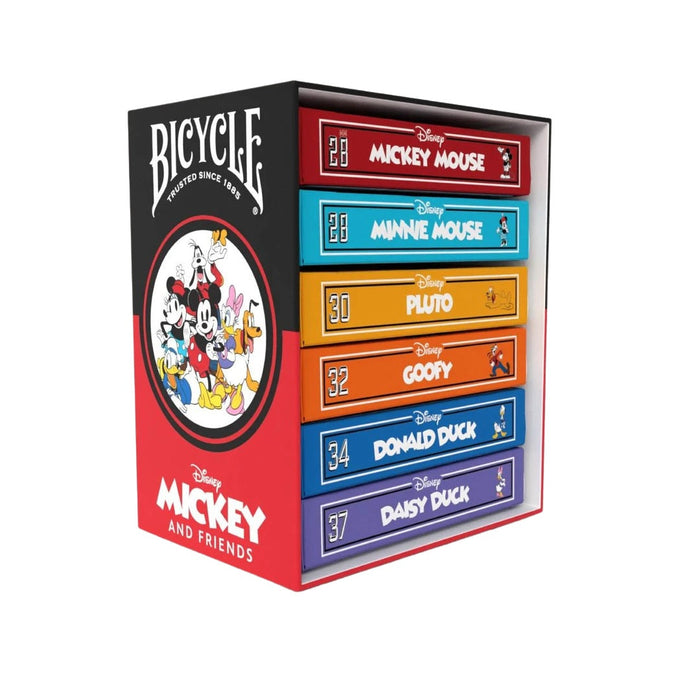 Disney Classic Mickey and Friends 6-Deck Box Set Bicycle
