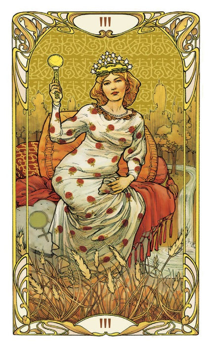 Golden Art Nouveau Tarot - Mini Tarot - Giulia Massaglia