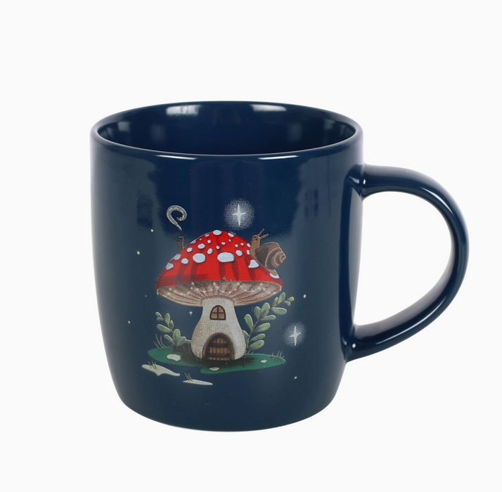 Toadstool ceramic print mug 340ml