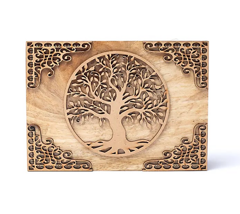 Tarot-laatikko – laserleikattu Tree of Life -symboli