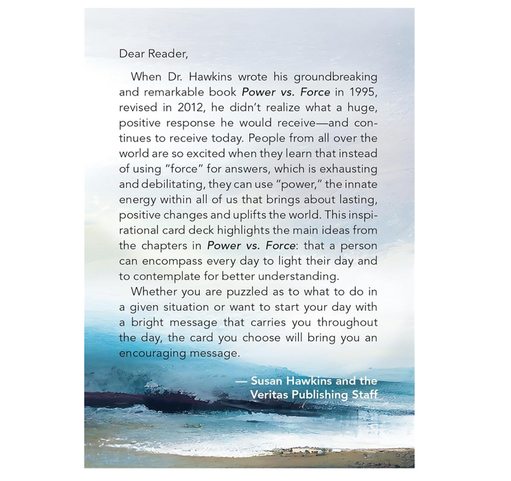 The Power vs. Force Deck - David R. Hawkins