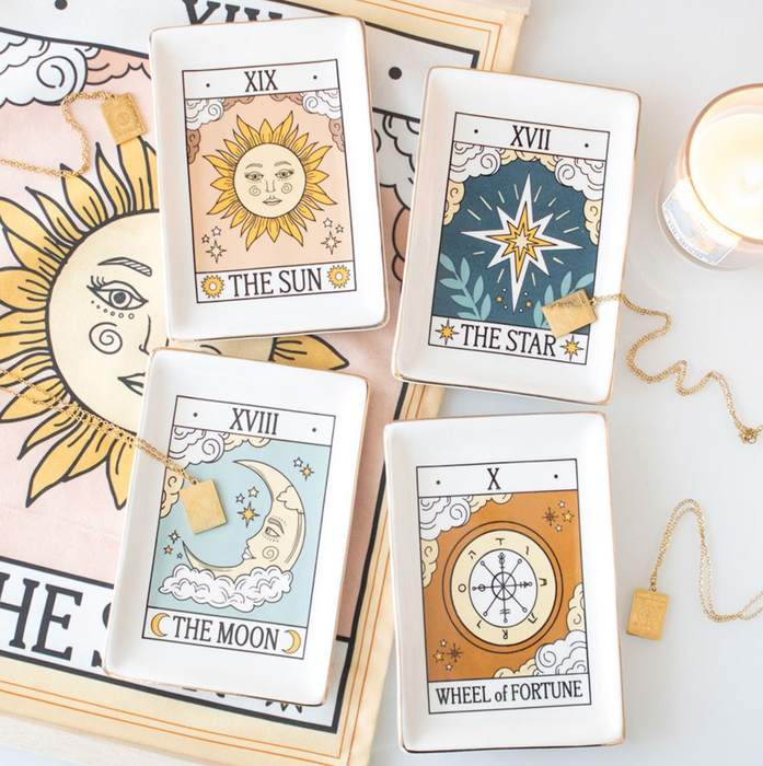 Tarot aiheinen keraaminen korulautanen