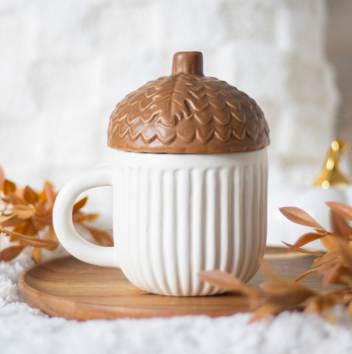 Tammenterho kannellinen keraaminen muki (250ml)