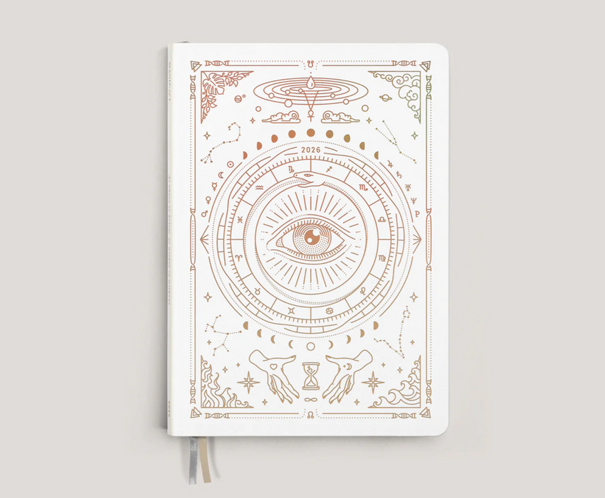 Astrological Planner 2026- White/Valkoinen - Magic of I