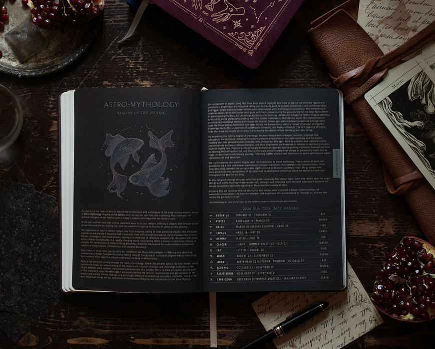 Astrological Planner 2026 - Black/Musta - Magic of I