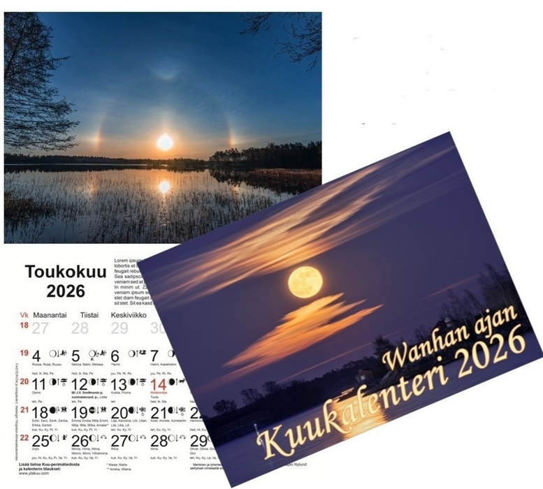 Wanhan ajan Kuukalenteri 2026