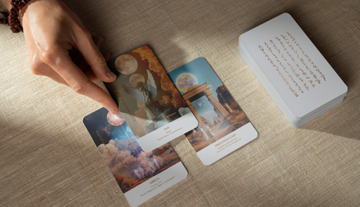 Priestess Oracle Deck: Divine Light Codes of Ancient Egypt - Earth Moon Magick (Indie, import) (Kickstarter '25)