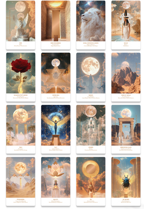 Priestess Oracle Deck: Divine Light Codes of Ancient Egypt - Earth Moon Magick (Indie, import) (Kickstarter '25)